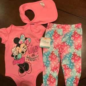 NWT Disney Minnie Mouse Set (3pc)